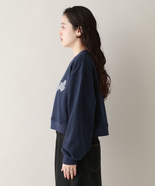 RAGEBLUE(レイジブルー)の「チュールレタードロゴプルオーバー(スウェット・レディース・グレー/ネイビー・FREE)」の10枚目の写真