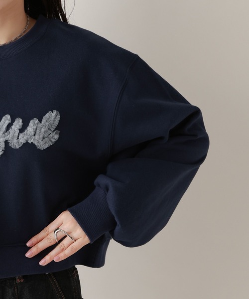 RAGEBLUE(レイジブルー)の「チュールレタードロゴプルオーバー(スウェット・レディース・グレー/ネイビー・FREE)」の13枚目の写真