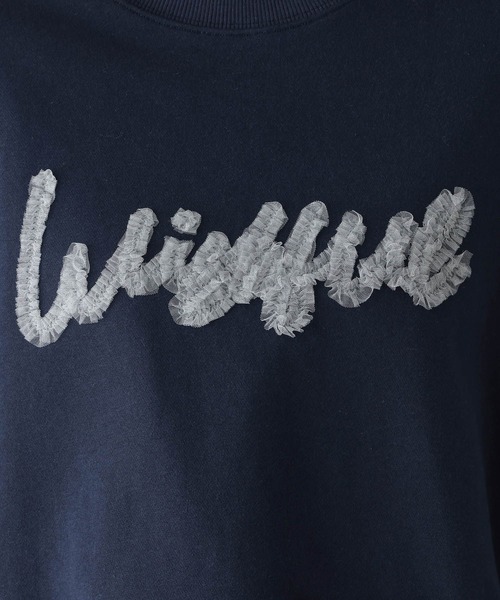 RAGEBLUE(レイジブルー)の「チュールレタードロゴプルオーバー(スウェット・レディース・グレー/ネイビー・FREE)」の17枚目の写真