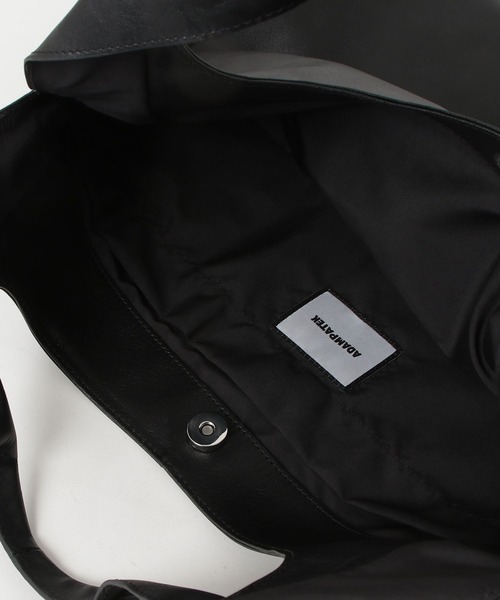 ADAM PATEK(アダムパテック)の「【ADAMPATEK】 water repellent leather oneshoulder tote bag 撥水レザーワンショルダートートバッグ(トートバッグ・メンズ・ブラック・FREE)」の9枚目の写真