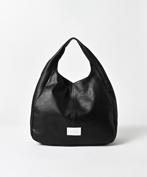 ADAM PATEK(アダムパテック)の「【ADAMPATEK】 water repellent leather oneshoulder tote bag 撥水レザーワンショルダートートバッグ(トートバッグ・メンズ・ブラック・FREE)」の5枚目の写真