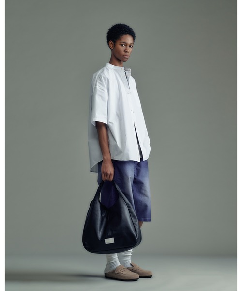ADAM PATEK(アダムパテック)の「【ADAMPATEK】 water repellent leather oneshoulder tote bag 撥水レザーワンショルダートートバッグ(トートバッグ・メンズ・ブラック・FREE)」の10枚目の写真