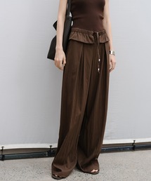 OLD TIMES（オールドタイムズ）の「【tageechita】カーブライン ドレープ ワイドパンツ（その他パンツ）」