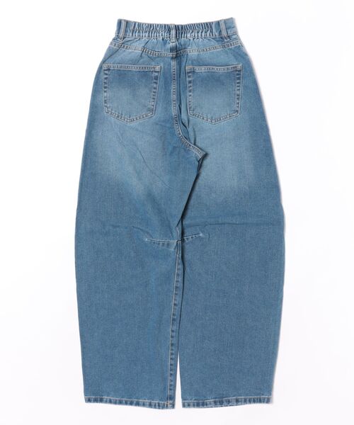nouvellemoi(ヌーベルモイ)の「デニムカーブラインパンツ(デニムパンツ・レディース・ブラック/サックスブルー/ブルー/インディゴブルー・M)」の21枚目の写真