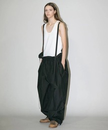 my beautiful landlet | 【my beautiful landlet】 COTTON×RECYCLED NYLON WIDE SUSPENDER PANTS(その他パンツ)