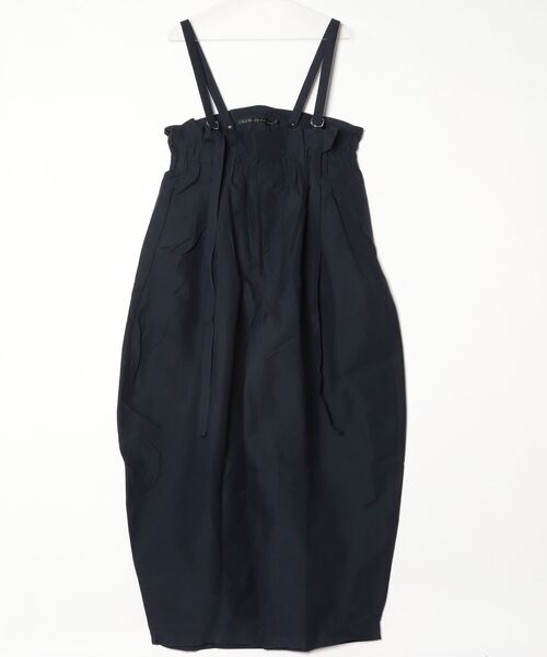 my beautiful landlet(マイビューティフルランドレット)の「【my beautiful landlet】 COTTON×RECYCLED NYLON WIDE SUSPENDER PANTS(その他パンツ・メンズ・ブラック/チャコールグレー/ネイビー・0/1)」の8枚目の写真