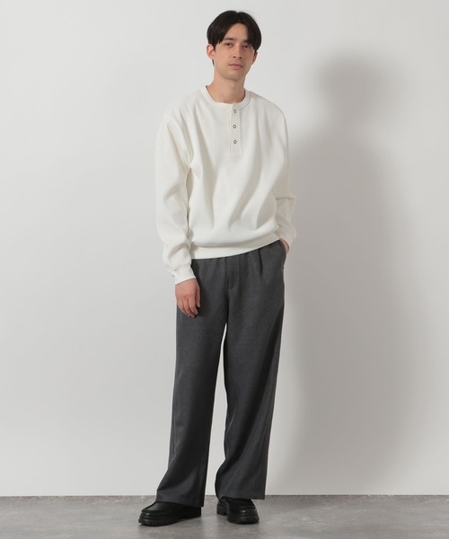 LAKOLE(ラコレ)の「リングドットヘンリー長袖T / 639476(Tシャツ/カットソー・メンズ・レッド/ブラック/ホワイト・LARGE/MEDIUM)」の4枚目の写真