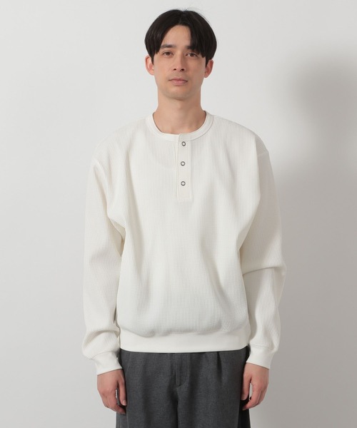 LAKOLE(ラコレ)の「リングドットヘンリー長袖T / 639476(Tシャツ/カットソー・メンズ・レッド/ブラック/ホワイト・LARGE/MEDIUM)」の7枚目の写真