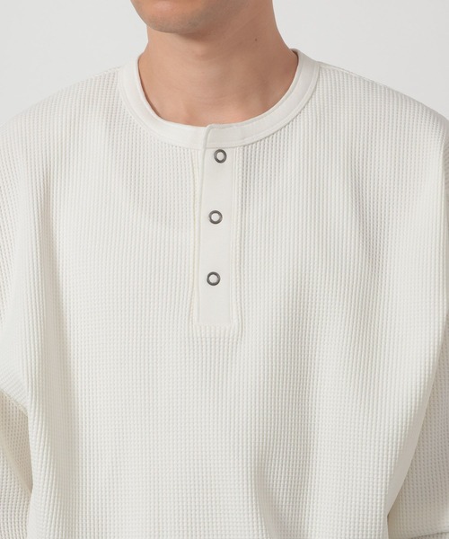 LAKOLE(ラコレ)の「リングドットヘンリー長袖T / 639476(Tシャツ/カットソー・メンズ・レッド/ブラック/ホワイト・LARGE/MEDIUM)」の10枚目の写真