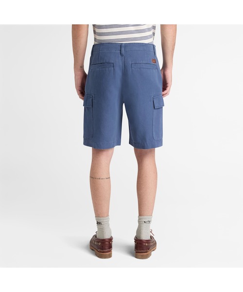 Timberland（ティンバーランド）の「コットンリネン カーゴ ショーツ メンズ（カーゴパンツ・メンズ・ダークブルー・30inch/32inch/34inch/36inch/38inch）」の4枚目の写真