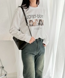 KITTYデザインロンT/長袖Tシャツ