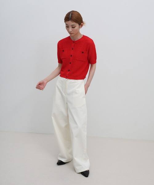 select MOCA（セレクトモカ）の「フロントポケットサマーカーディガン（カーディガン/ボレロ・レディース・レッド/ネイビー/ベージュ・FREE）」の13枚目の写真