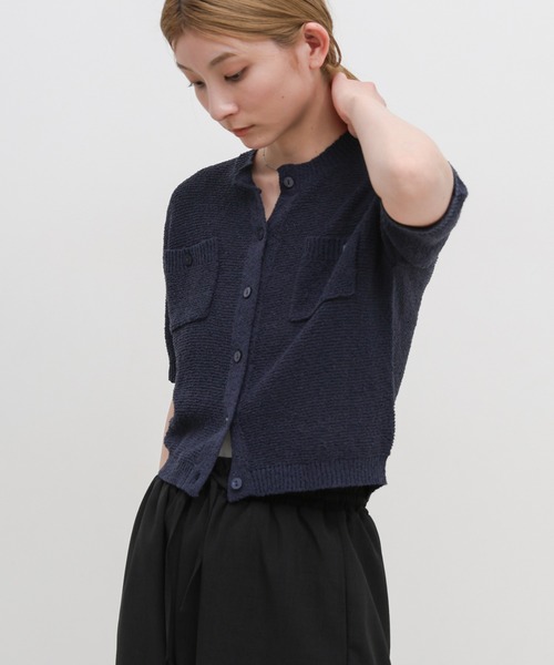 select MOCA（セレクトモカ）の「フロントポケットサマーカーディガン（カーディガン/ボレロ・レディース・レッド/ネイビー/ベージュ・FREE）」の20枚目の写真