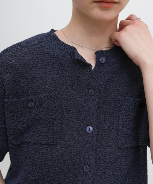 select MOCA（セレクトモカ）の「フロントポケットサマーカーディガン（カーディガン/ボレロ・レディース・レッド/ネイビー/ベージュ・FREE）」の17枚目の写真