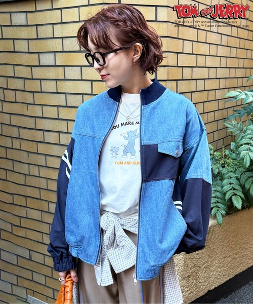 DOUBLE NAME（ダブルネーム）の「【TOM AND JERRY】 ワッペン刺繍ロンTEE（Tシャツ/カットソー・レディース・オフホワイト/ライトグレー・FREE）」の10枚目の写真