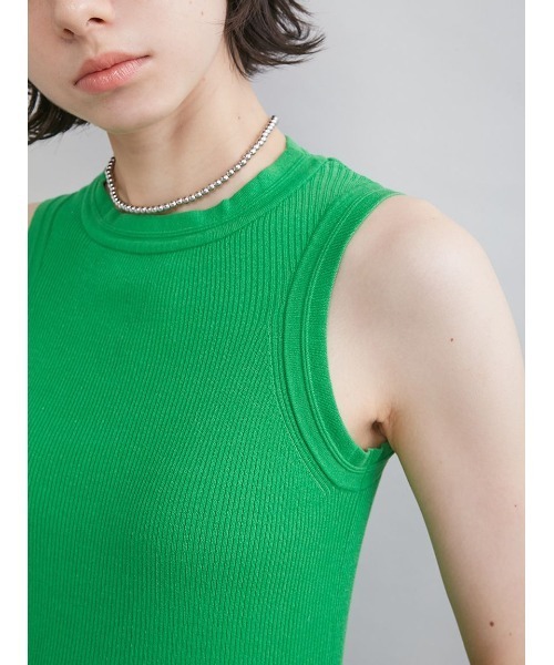 Mila Owen(ミラオーウェン)の「UVケアアメスリタンク(タンクトップ・レディース・ブラック/レッド/グリーン/グレー・1/0)」の9枚目の写真