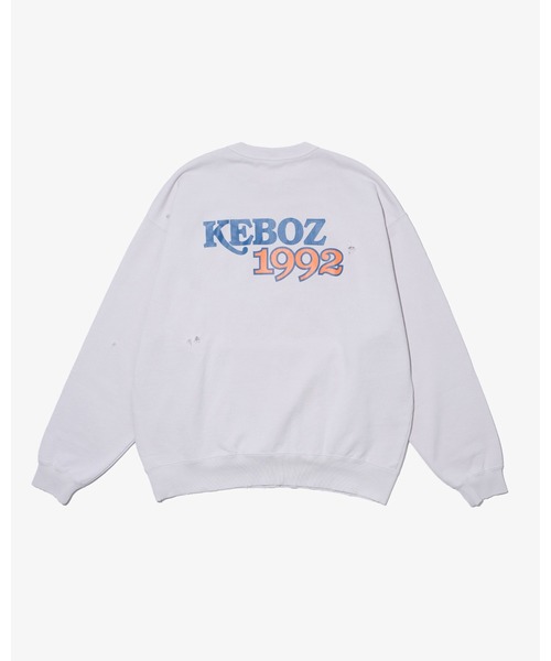 KEBOZ(ケボズ)の「WS WASHED SWEAT CREWNECK(スウェット・メンズ・グレー/ブラック・XL/L/M/S/2XL)」の12枚目の写真