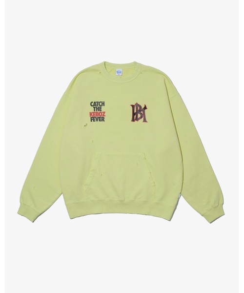 KEBOZ(ケボズ)の「WS WASHED SWEAT CREWNECK(スウェット・メンズ・グレー/ブラック・XL/L/M/S/2XL)」の7枚目の写真