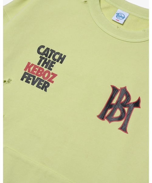 KEBOZ(ケボズ)の「WS WASHED SWEAT CREWNECK(スウェット・メンズ・グレー/ブラック・XL/L/M/S/2XL)」の8枚目の写真