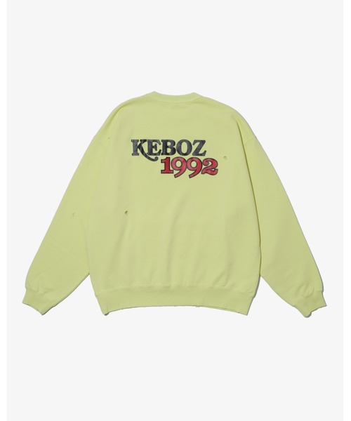 KEBOZ(ケボズ)の「WS WASHED SWEAT CREWNECK(スウェット・メンズ・グレー/ブラック・XL/L/M/S/2XL)」の9枚目の写真