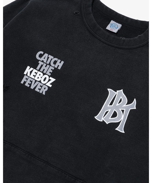 KEBOZ(ケボズ)の「WS WASHED SWEAT CREWNECK(スウェット・メンズ・グレー/ブラック・XL/L/M/S/2XL)」の14枚目の写真