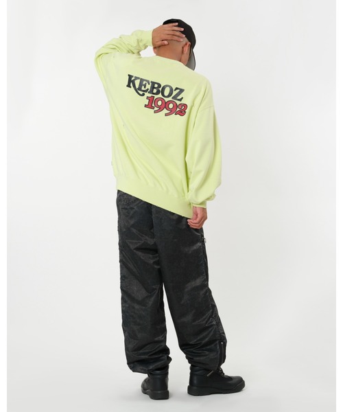 KEBOZ(ケボズ)の「WS WASHED SWEAT CREWNECK(スウェット・メンズ・グレー/ブラック・XL/L/M/S/2XL)」の3枚目の写真
