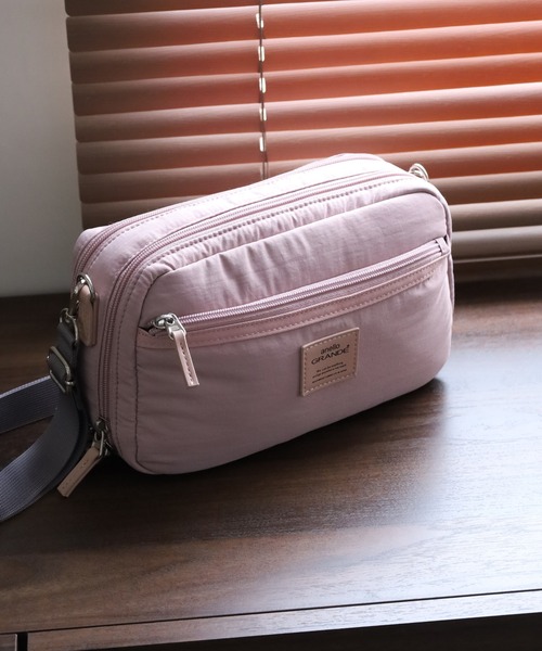 anello GRANDE（アネログランデ）の「anelloGRANDE　COSPO 2WAY2層ポーチ型ショルダーバッグ（ショルダーバッグ・メンズ・ブラック/ピンク/ライトグレー・FREE）」の8枚目の写真
