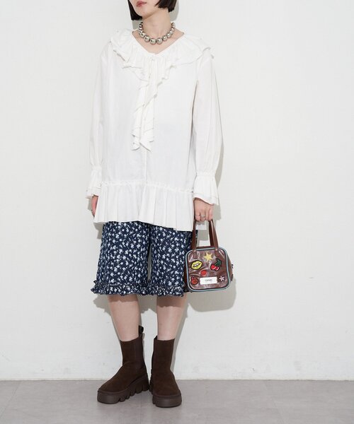 GRAIN（グレイン）の「【GRAIN/グレイン】2WAYアソートワッペンスクエアショルダーバッグ（ショルダーバッグ・レディース・ベージュ/ブラウン・FREE）」の11枚目の写真