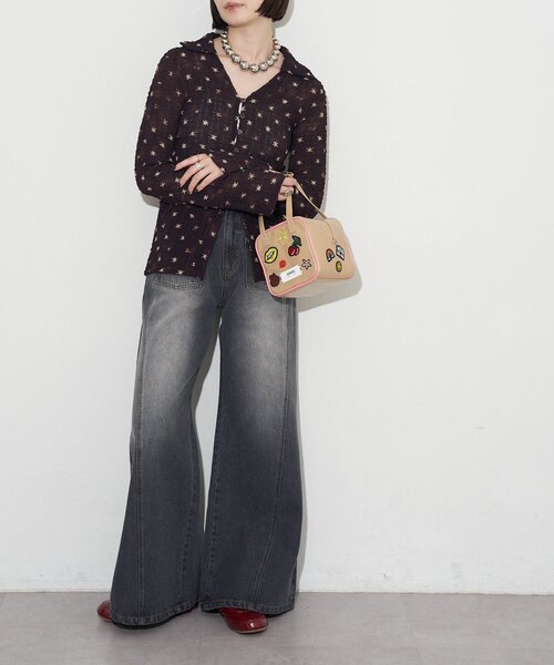 GRAIN（グレイン）の「【GRAIN/グレイン】2WAYアソートワッペンスクエアショルダーバッグ（ショルダーバッグ・レディース・ベージュ/ブラウン・FREE）」の20枚目の写真