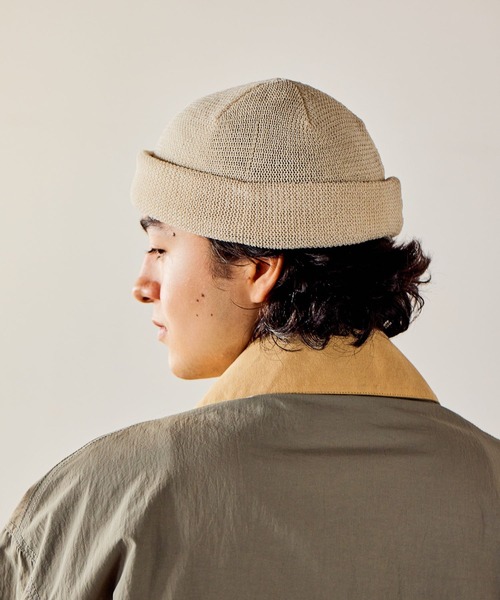 niko and...（ニコアンド）の「ロールニットワッチ（ニットキャップ/ビーニー・メンズ・アイボリー/ブラック/オレンジ・FREE）」の3枚目の写真