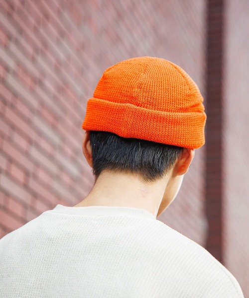 niko and...（ニコアンド）の「ロールニットワッチ（ニットキャップ/ビーニー・メンズ・アイボリー/ブラック/オレンジ・FREE）」の10枚目の写真