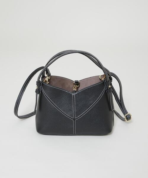 AULENTTI/レザーステッチショルダーバッグ（ショルダーバッグ