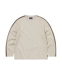 thisisneverthat（ディスイズネバーザット）の「Striped Sleeve Knit Crew（スウェット）」