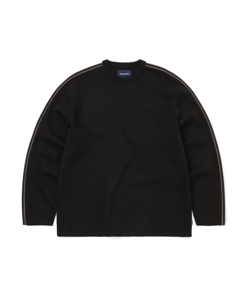 Striped Sleeve Knit Crew（スウェット）｜thisisneverthat