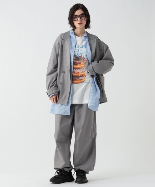 GEORGE'S(ジョージズ)の「モチーフプリントTシャツ(Tシャツ/カットソー・メンズ・ブラック/オフホワイト/ライトグレー・MEDIUM/LARGE)」の4枚目の写真