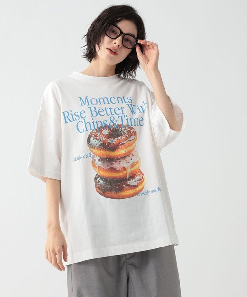 GEORGE'S(ジョージズ)の「モチーフプリントTシャツ(Tシャツ/カットソー・メンズ・ブラック/オフホワイト/ライトグレー・MEDIUM/LARGE)」の9枚目の写真