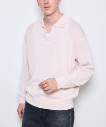 AZUL by moussy | リネンミックススキッパーポロシャツ(ポロシャツ)