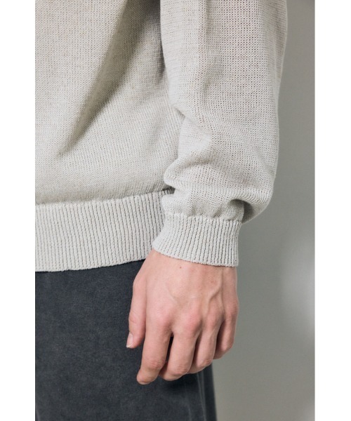 AZUL by moussy（アズールバイマウジー）の「リネンミックススキッパーポロシャツ（ポロシャツ・メンズ・ブラック/ライトピンク/ベージュ・MEDIUM/LARGE）」の12枚目の写真