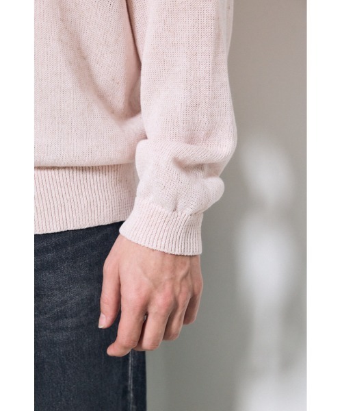 AZUL by moussy（アズールバイマウジー）の「リネンミックススキッパーポロシャツ（ポロシャツ・メンズ・ブラック/ライトピンク/ベージュ・MEDIUM/LARGE）」の22枚目の写真