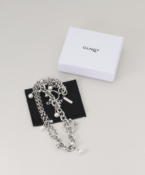 JUSTINE CLENQUET(ジュスティーヌクランケ)の「【JUSTINE CLENQUET/ジャスティーヌ クランケ】 HOLLY PEARL NECKLACE(ネックレス・レディース・シルバー・FREE)」の7枚目の写真