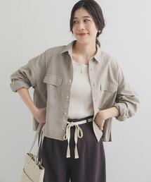 URBAN RESEARCH DOORS | デニムショート丈シャツ | デニムシャツ/ショートシャツ/クロップド丈/短丈/カラーデニム(シャツ/ブラウス)