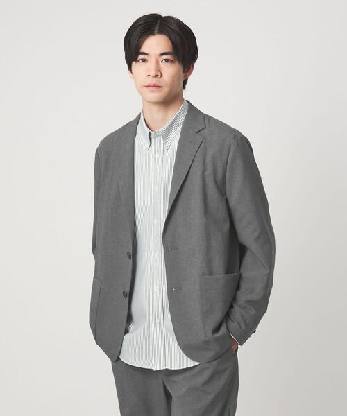 green label relaxing(グリーンレーベルリラクシング)の「Dot Air リラックス ジャケット -ストレッチ-(テーラードジャケット・メンズ・ネイビー/オリーブ/グレー・XL/L/M/S)」の11枚目の写真