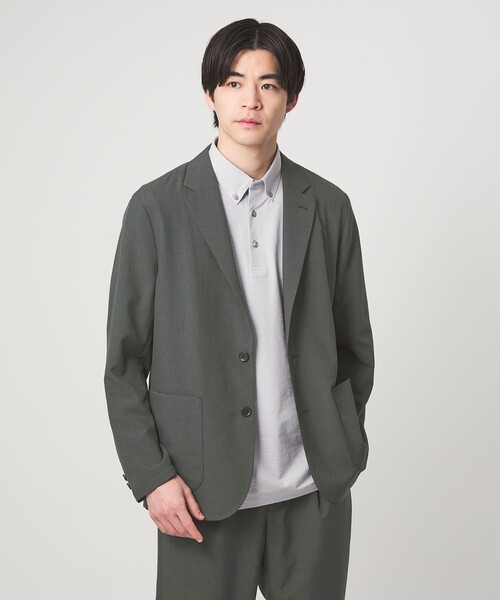 green label relaxing(グリーンレーベルリラクシング)の「Dot Air リラックス ジャケット -ストレッチ-(テーラードジャケット・メンズ・ネイビー/オリーブ/グレー・XL/L/M/S)」の13枚目の写真
