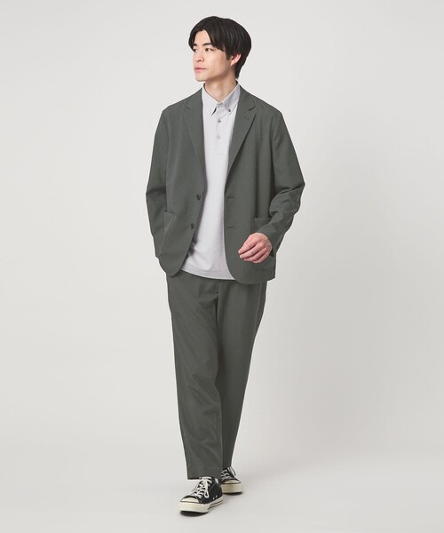 green label relaxing(グリーンレーベルリラクシング)の「Dot Air リラックス ジャケット -ストレッチ-(テーラードジャケット・メンズ・ネイビー/オリーブ/グレー・XL/L/M/S)」の14枚目の写真