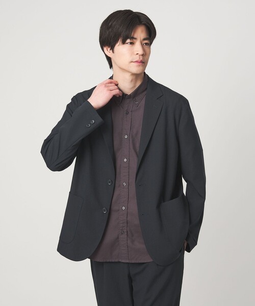 green label relaxing(グリーンレーベルリラクシング)の「Dot Air リラックス ジャケット -ストレッチ-(テーラードジャケット・メンズ・ネイビー/オリーブ/グレー・XL/L/M/S)」の15枚目の写真