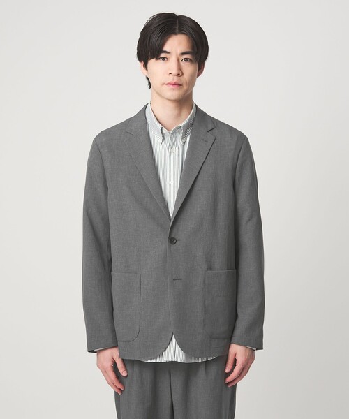 green label relaxing(グリーンレーベルリラクシング)の「Dot Air リラックス ジャケット -ストレッチ-(テーラードジャケット・メンズ・ネイビー/オリーブ/グレー・XL/L/M/S)」の17枚目の写真