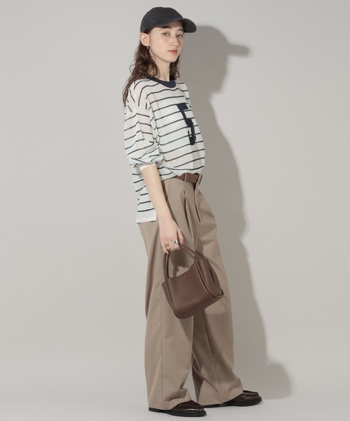 GEORGE'S（ジョージズ）の「シアーナンバリングニット（ニット/セーター・レディース・グレー系その他/ホワイト系その他/ブルー系その他・FREE）」の8枚目の写真