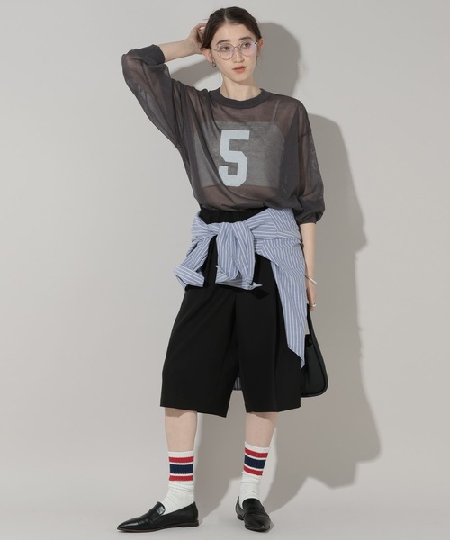 GEORGE'S（ジョージズ）の「シアーナンバリングニット（ニット/セーター・レディース・グレー系その他/ホワイト系その他/ブルー系その他・FREE）」の15枚目の写真