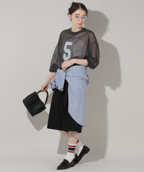 GEORGE'S（ジョージズ）の「シアーナンバリングニット（ニット/セーター・レディース・グレー系その他/ホワイト系その他/ブルー系その他・FREE）」の16枚目の写真