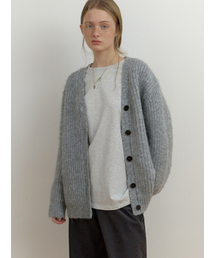 THEMITTEN（ザ・ミトン）の「Chord v cardigan (melange gray)（カーディガン/ボレロ）」